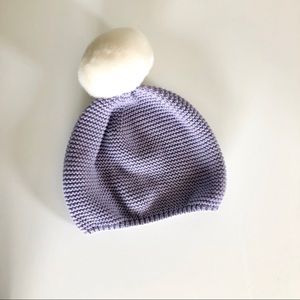 Gap pom knit beanie - lavender